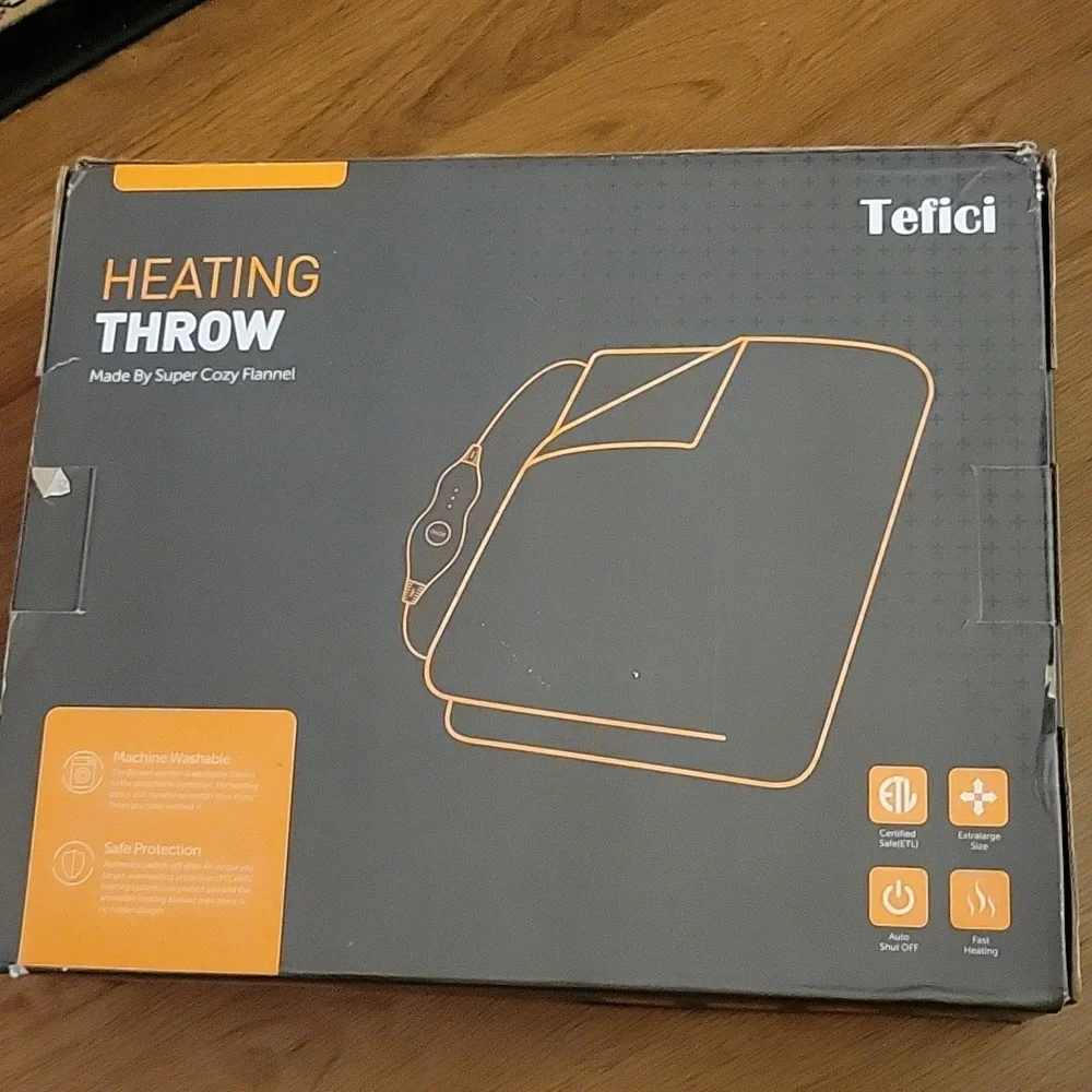 TEFICI Electric heated blanket throw 50x60